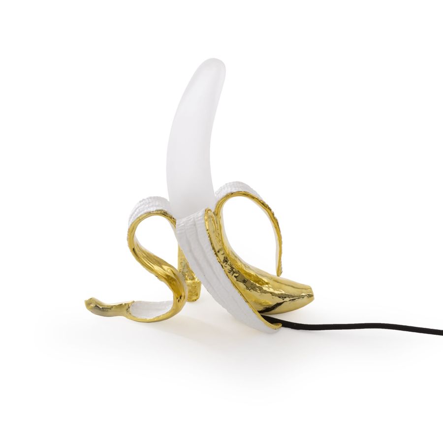 Resin Dimmable table lamp Banana Lamp Louie by Seletti