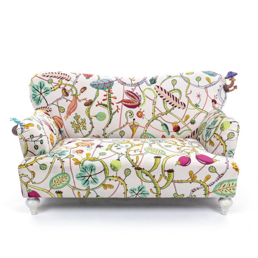 Fully Upholstered Sofa Botanical Diva by Seletti #White