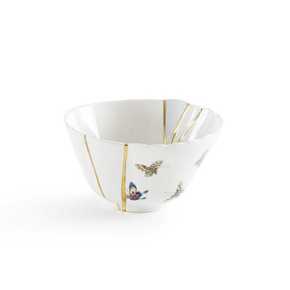 Porcelain and gold plated Bowl Kintsugi by Seletti #No.2
