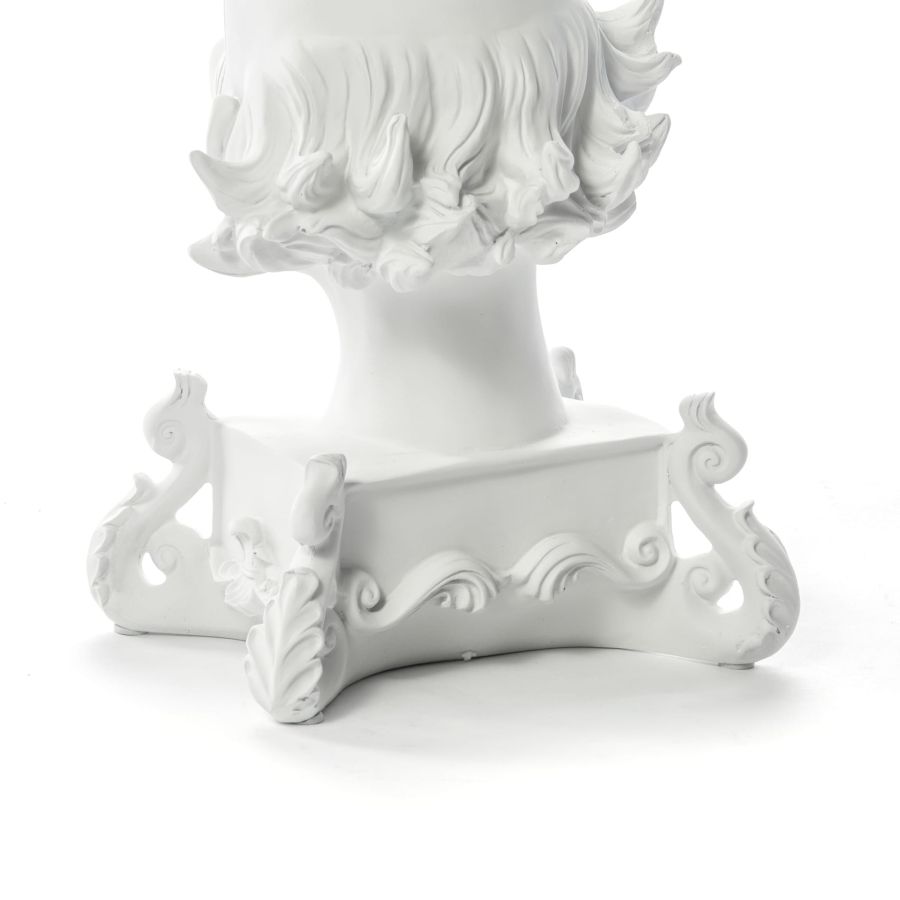 5 Arms Polyresin Candle Holder Burlesque Clown by Seletti #White