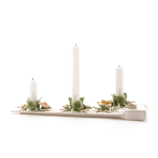 fine porcelain Candle Holder Flower Attitude The Saw by Seletti