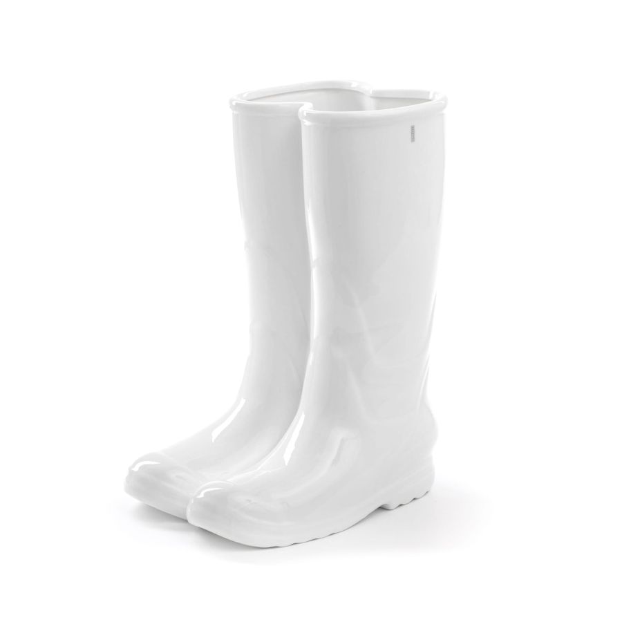 Porcelain Decorative Object Memorabilia My Rainboots by Seletti #White