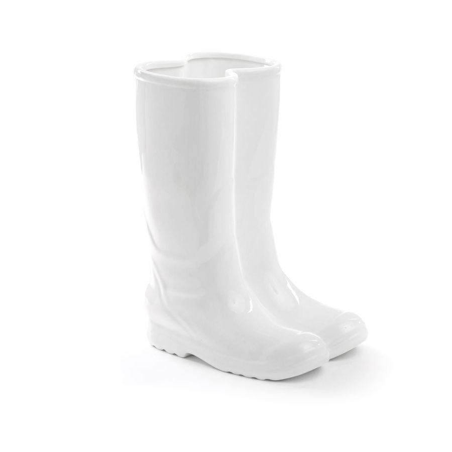 Porcelain Decorative Object Memorabilia My Rainboots by Seletti #White