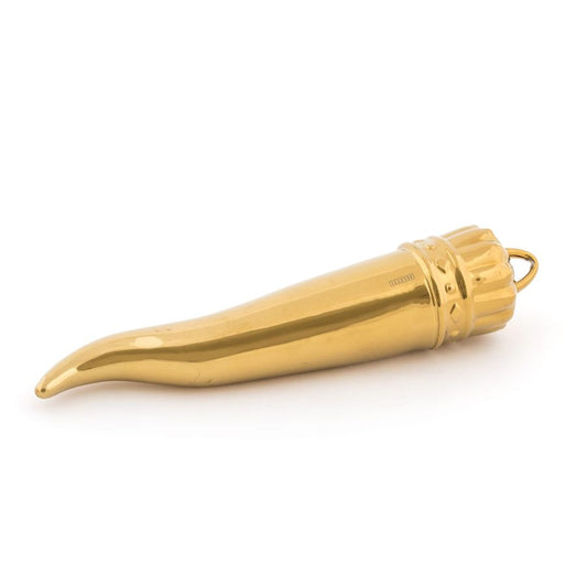 Porcelain Decorative Object Memorabilia My Lucky Horn by Seletti #Gold