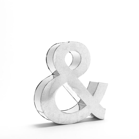 Aluminum Decorative Object Metalvetica Letter "&" by Seletti