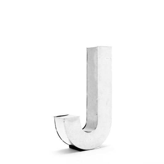 Aluminum Decorative Object Metalvetica Letter "J" by Seletti