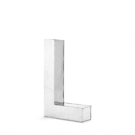 Aluminum Decorative Object Metalvetica Letter "L" by Seletti