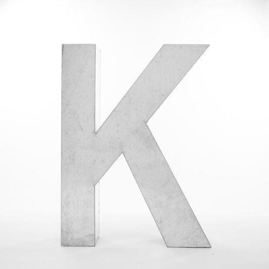 Iron Decorative Object Metalvetica 100 Typeface "K" by Seletti