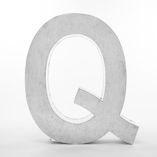 Iron Decorative Object Metalvetica 100 Typeface "Q" by Seletti