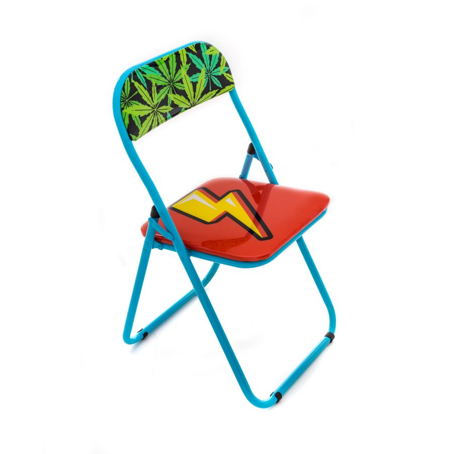 Metal Folding Chair Flash by Seletti