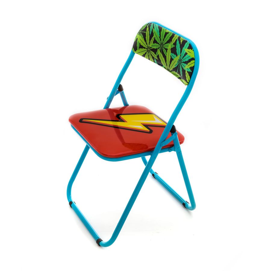 Metal Folding Chair Flash by Seletti