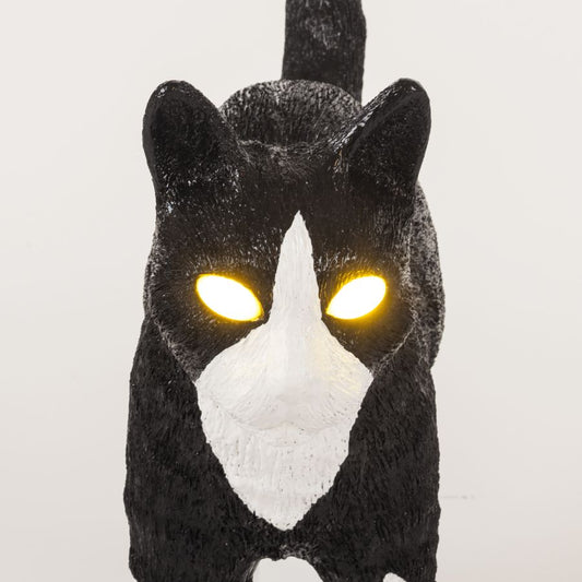 [해외재고] Jobby The Cat - resin LED table lamp with USB charging