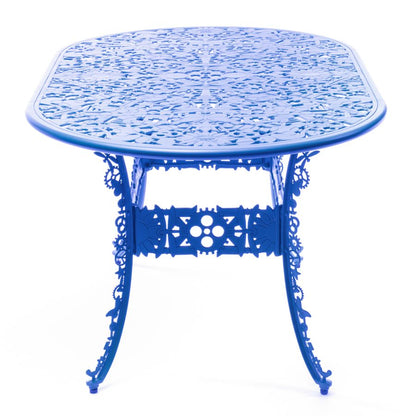 OVAL ALUMINIUM Outdoor TABLE Industry Collection by Seletti #SKY BLUE