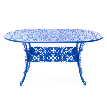 OVAL ALUMINIUM Outdoor TABLE Industry Collection by Seletti #SKY BLUE