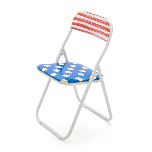 Metal Folding Chair Pop Corn Folding Chair by Seletti