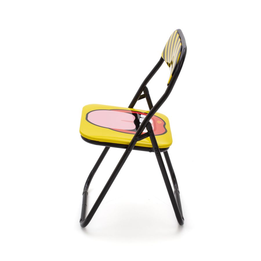 Metal Folding Chair Tongue by Seletti