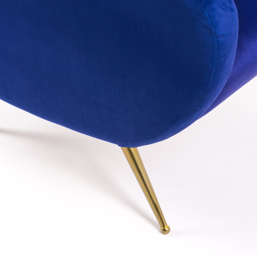 Fully Upholstered Fabric Armchair Lipsticks by Seletti #Blue