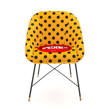 SHIT - Upholstered fabric chair with armrests