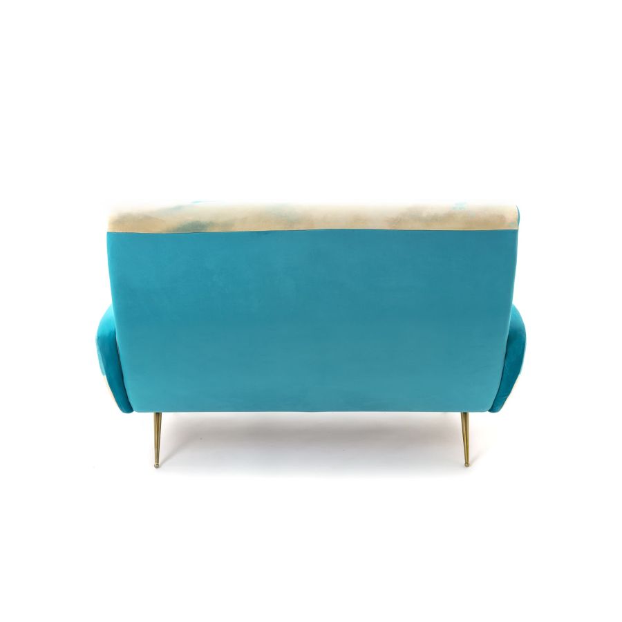 Fabric Fully Upholstered Two Seater Sofa Sea Girl by Seletti