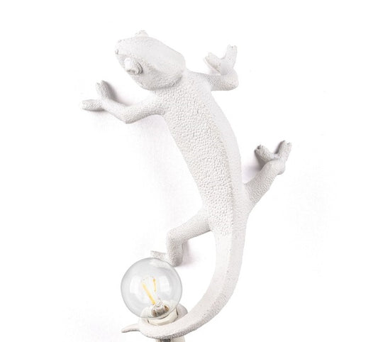 Chameleon Going Up Wall Lamp by Seletti #White