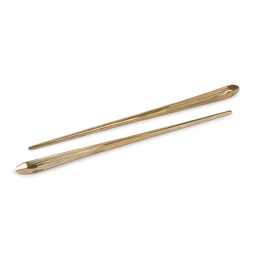 Brass Chopstick Cosmic Diner Quasar Chopstick by Seletti