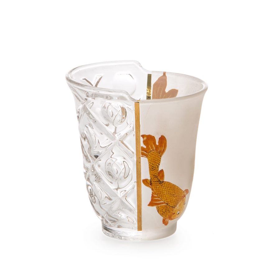 Glass Set of 3 drinking glasses Hybrid Aglaura by Seletti