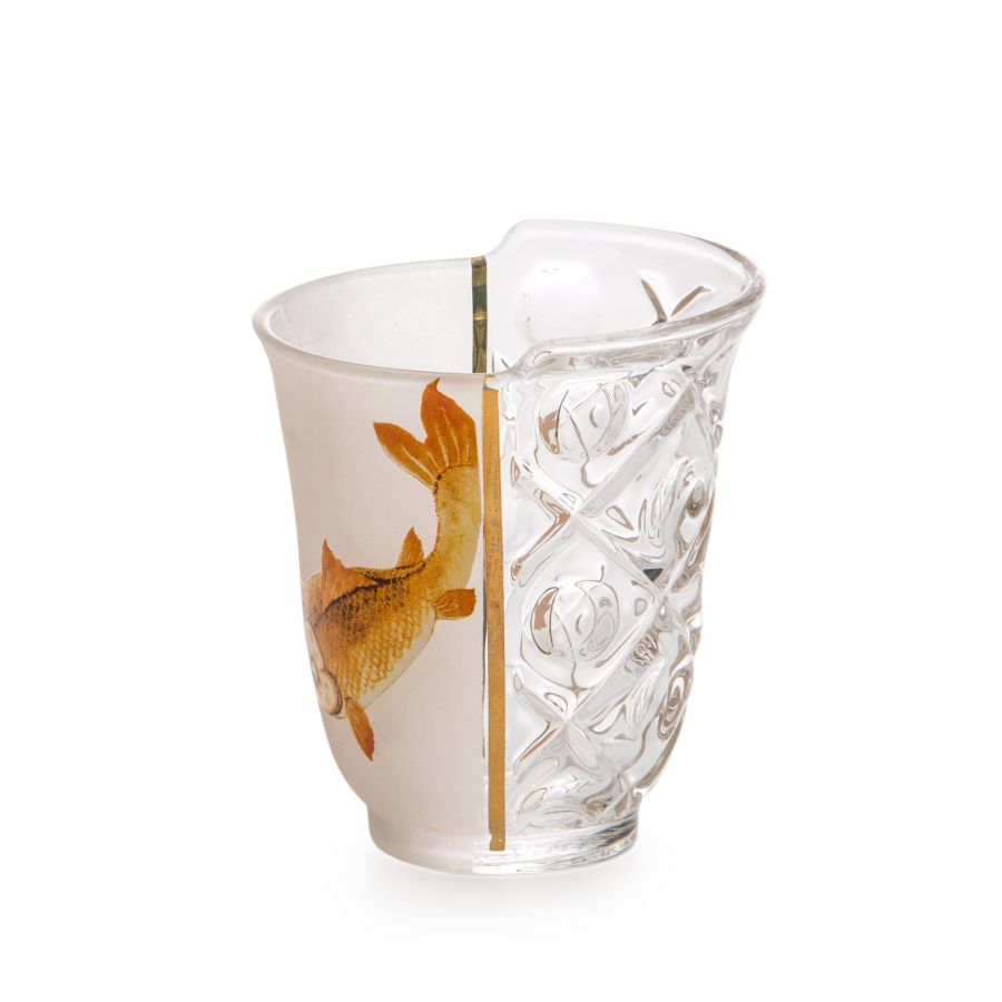 Glass Set of 3 drinking glasses Hybrid Aglaura by Seletti