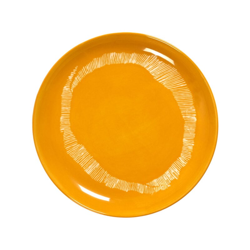 Feast plate by Serax #S, 2 pcs, yellow - white #