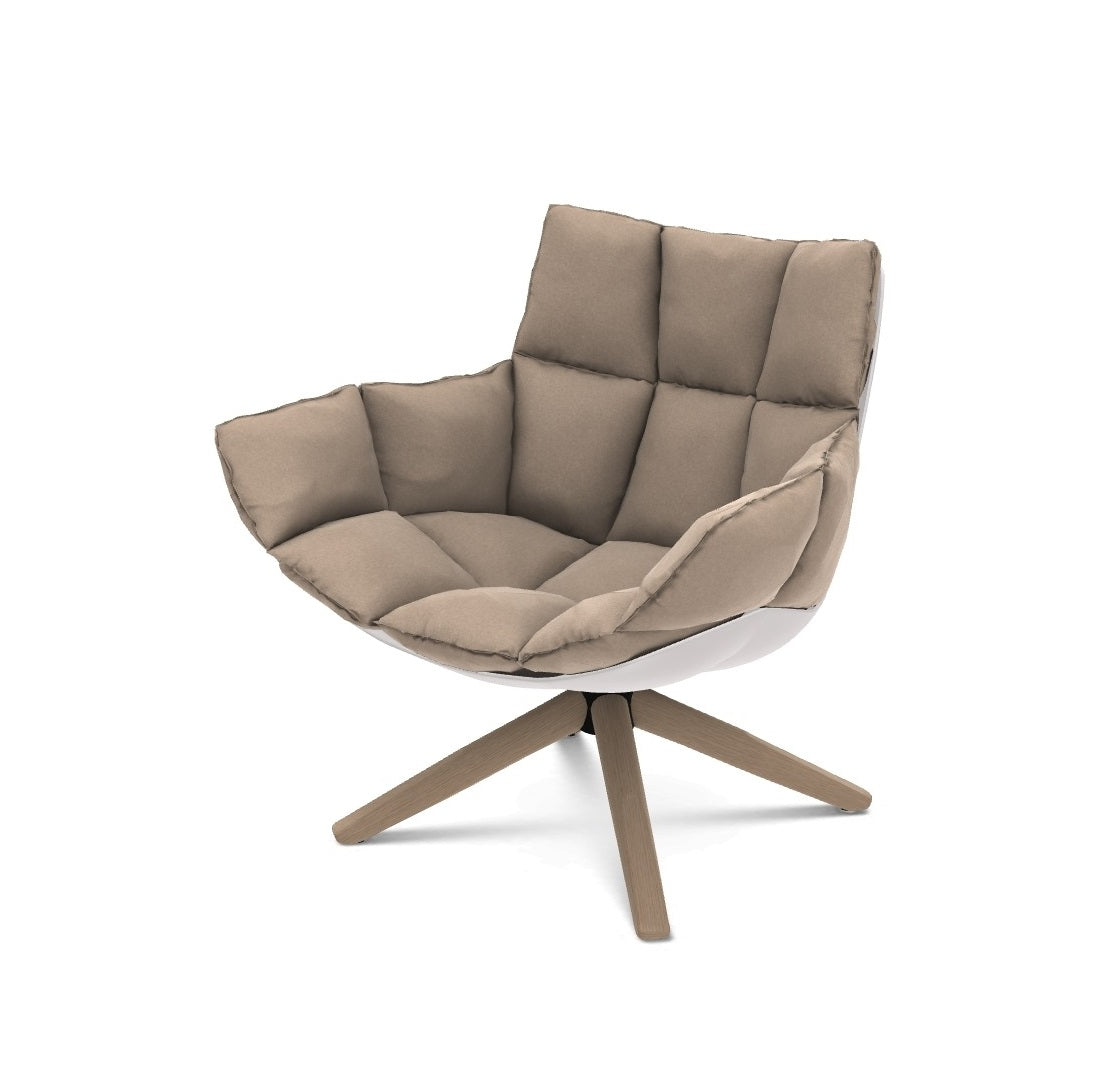 Husk H4G Swivel Armchair With Armrests - B&B Italia