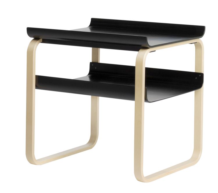 [국내재고/매장전시중] Side Table 915 - Plywood coffee table / Color-Black Lacquer