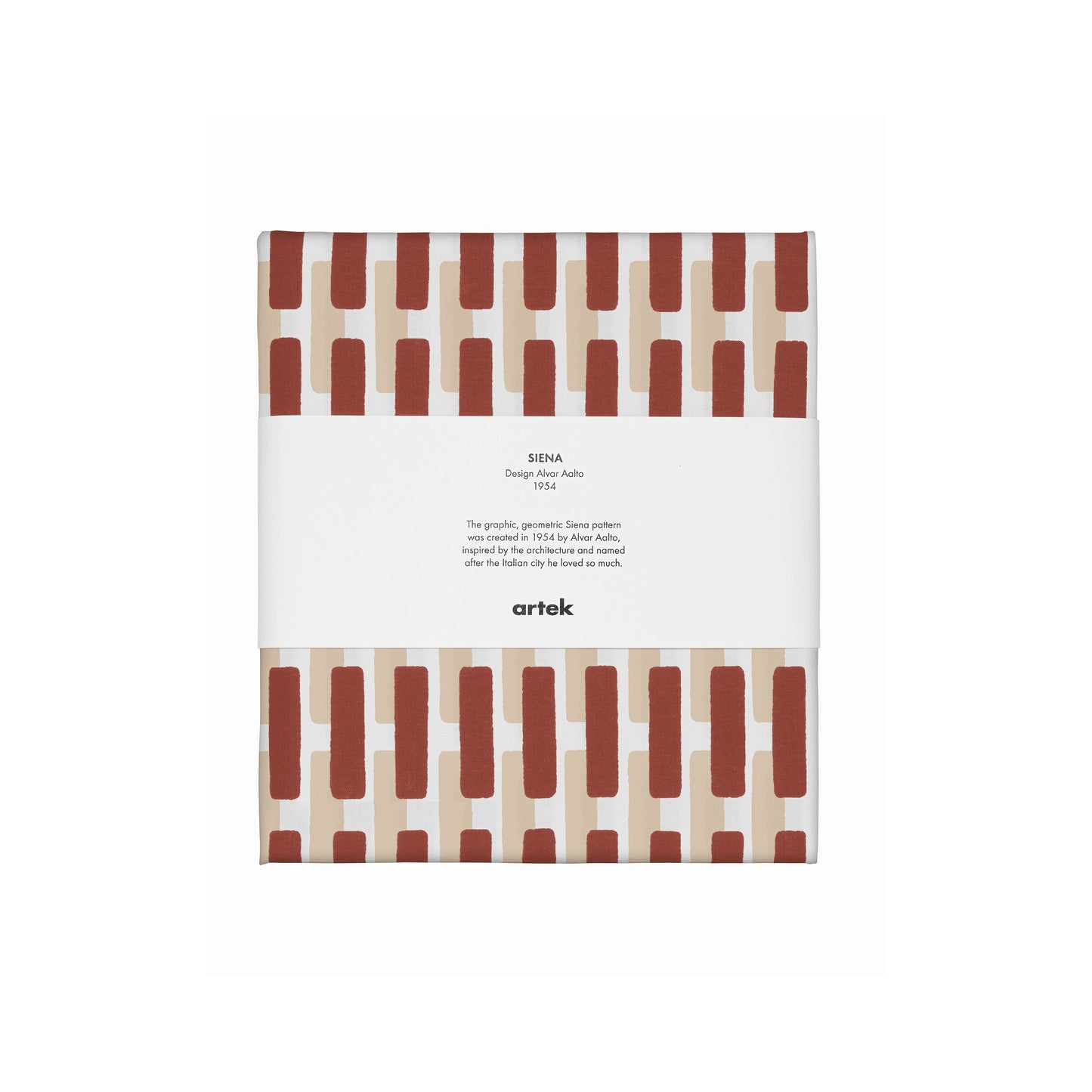 Artek Siena Fabric, cotton — brick red/sand shadow