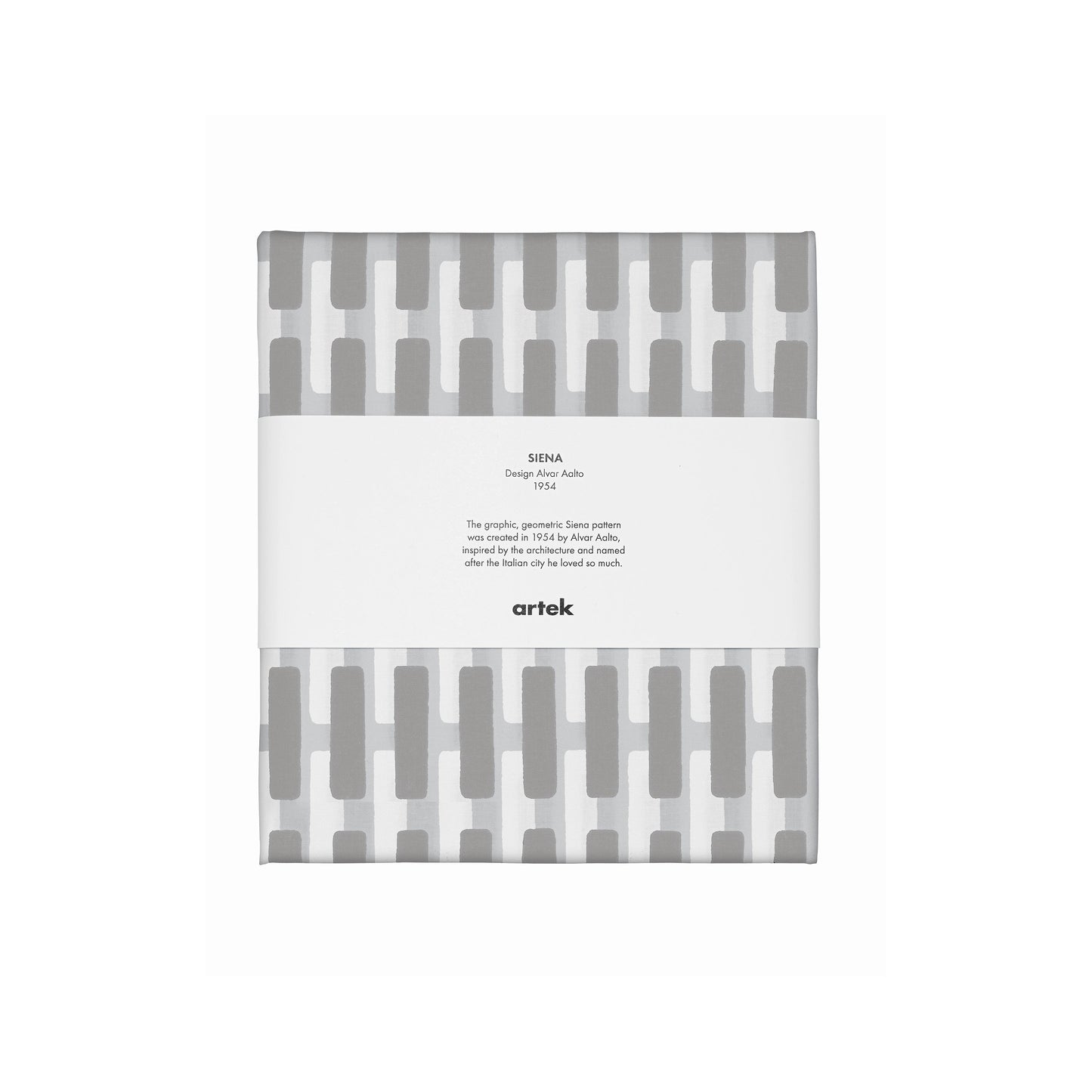 Artek Siena Fabric, cotton — grey/light grey shadow