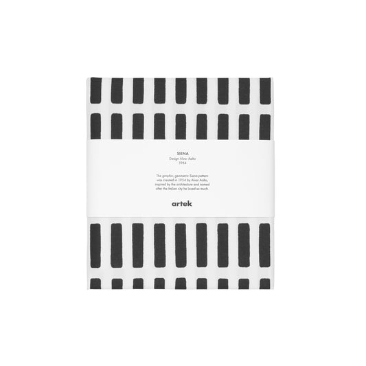 Artek Siena Fabric, canvas cotton — white/black