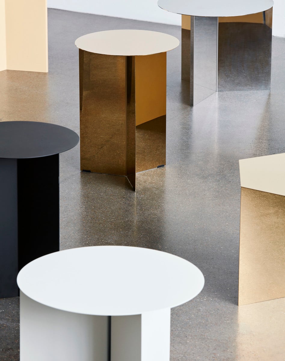 Slit table, 35 cm, high, white