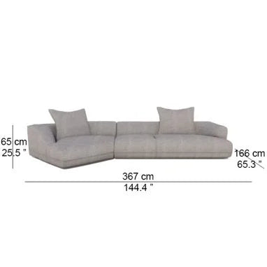 STARMAN - Sectional sofa (Model - Composition "C" Sx : 6110547 Dx + 6110575 Sx + 2x 7110561 / Upholstery Material - Fabric Dub)