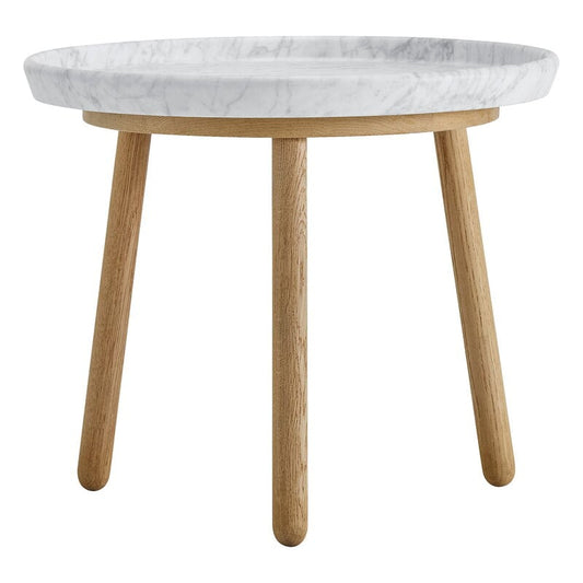 Tureen table by Stolab #52 cm, oak - white marble #