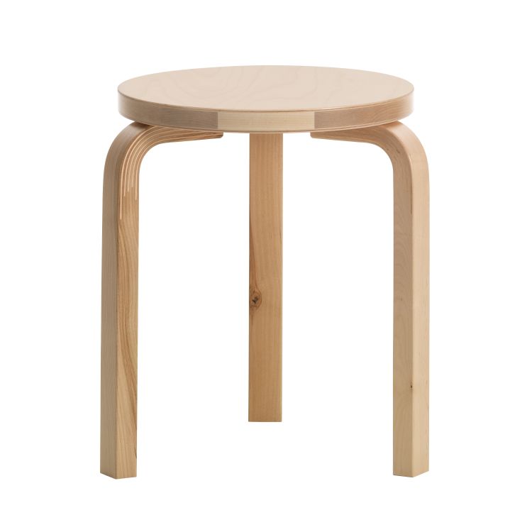 STOOL 60 - Stackable wooden stool