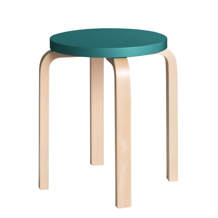 STOOL E60 - Stackable wooden stool