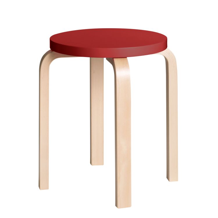 STOOL E60 - Stackable wooden stool