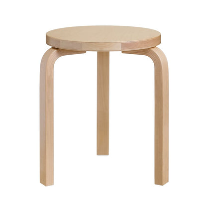 STOOL 60 - 3 legs - Stackable wooden stool