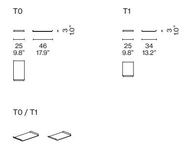 NUAGE REMOVABLE TRAYS FOR MX