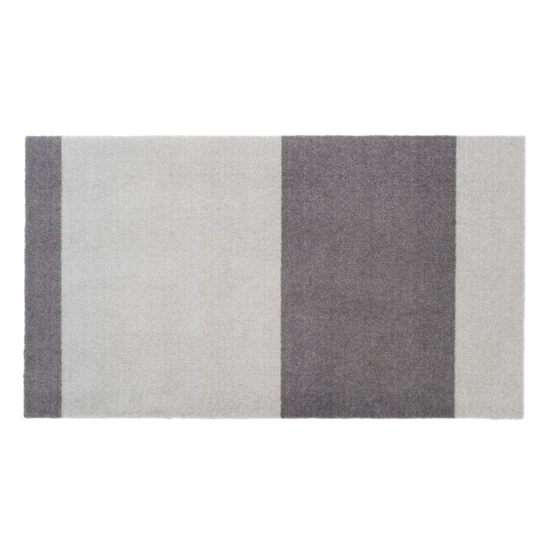 Stripes horizontal floor mat by Tica Copenhagen #60 x 90 cm, grey #