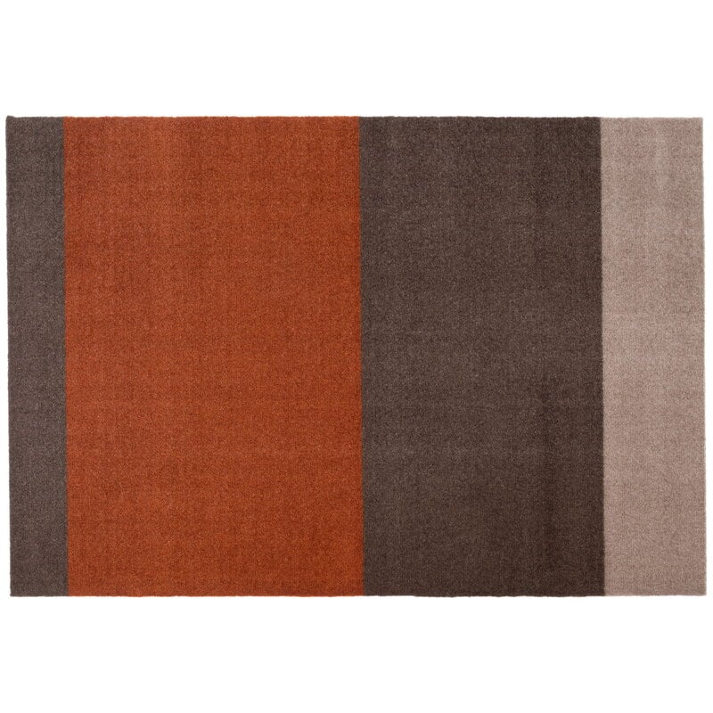 Stripes horizontal rug by Tica Copenhagen #90 x 130 cm, brown - terracotta #