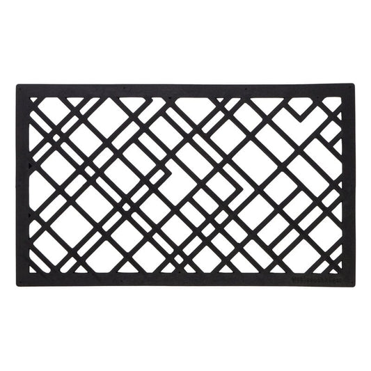 Lines doormat by Tica Copenhagen #45 x 75 cm, black #