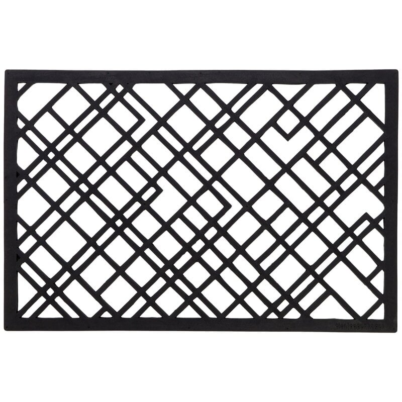 Lines doormat by Tica Copenhagen #60 x 90 cm, black #