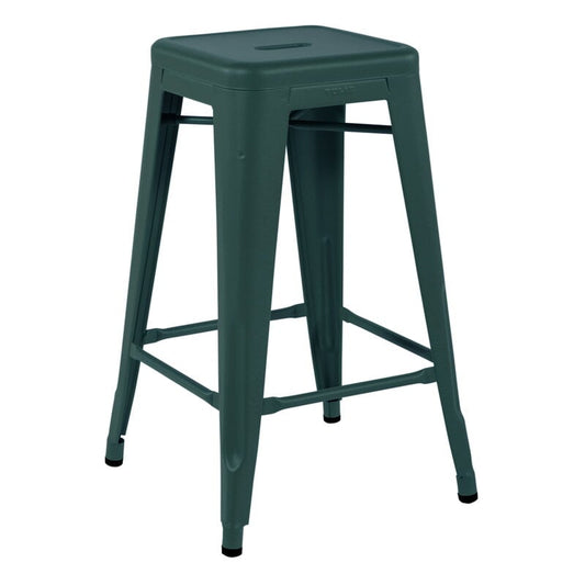 Stool H60 by Tolix #empire green, matt fine textured, indoor #