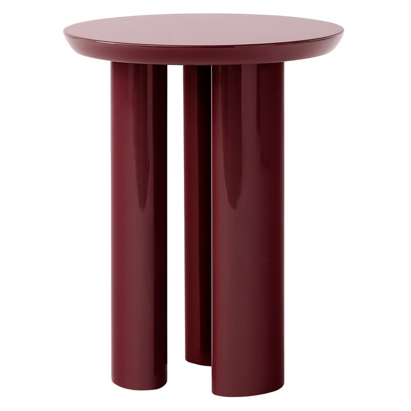 Tung JA3 side table by &Tradition #burgundy red #