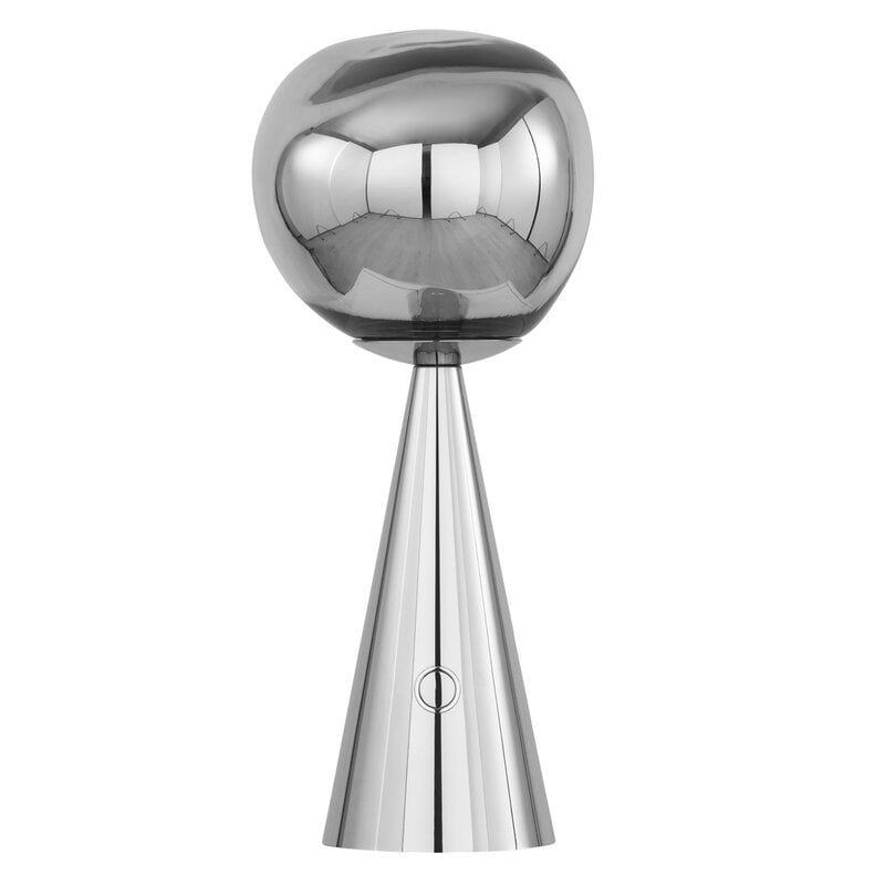 Melt portable LED table lamp by Tom Dixon #silver #