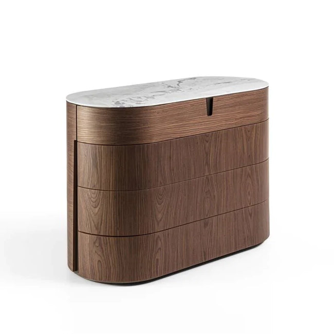 Tylsa Night 4 - Wooden Chest Of Drawers by Porada