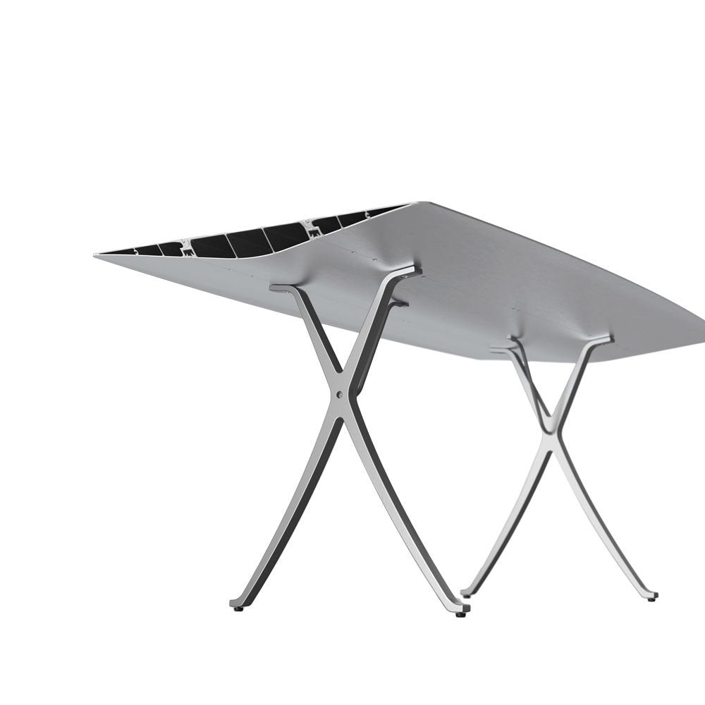 TABLE B 90 - Rectangular aluminium table